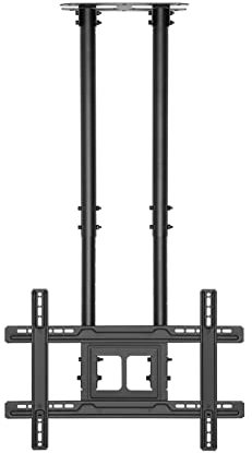 Heavy Duty TV Mount Bracket for 50 80 TVs Adjustable Double Pole Ceiling TV Hanger Stand Extendable Tilt TV Wall Mount Stand
