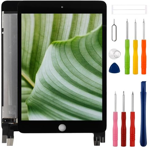swark Nuovo display LCD Digitizer Assemblaggio di ricambio per iPad mini 5 2019 7.9 A2126, A2124, A2133 con kit di riparazione aggiornato, nero