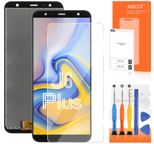 Écran de Rechange pour Samsung Galaxy J6 Plus LCD Display pour Samsung J6 Plus J610 J610G J610FN LCD Ecran Replacement Tactile Digitizer Full Assembly avec Outils (Noir)