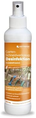 HOTREGA Gartengeräte-Desinfektion 250ml | Hygiene-Spray auf Essigbasis | Schutz vor Pilzen & Bakterien | Reiniger für Gartenschere, Messer & Kelle | 30s Einwirkzeit | Materialschonend