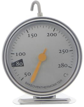 Zanthicia Thermomètre de four de cuisson en acier inoxydable qualité alimentaire ustensiles cuisson jauge température résistant à la chaleur gâteaux