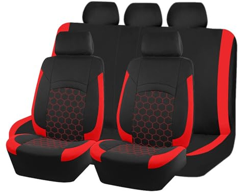 Autositzbezüge für VW Polo VI V IV III II I Mk 6 5 4 3 (Type AW 6C 6R 9N3 9N 6N2 6N 86C 2F 86), Komfortabel Sitzbezüge Auto Set, Autoschonbezüge Vordersitze & Rückbank Auto-Sitzbezüge Autozubehör