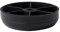 Lot de 4 pieds de meuble ronds en plastique noir - Hauteur : 1,5 cm - Plastique de qualité supérieure