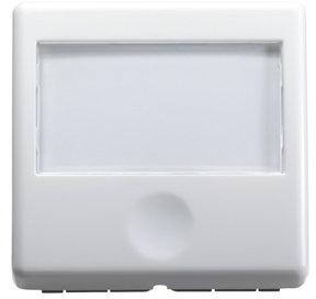 GEWISS 20591 PULSANTE CON TARGA PORTANOME ILLUMINABILE 250V ac NA 10A - 2 MODULI