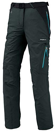 TRANGOWORLD Mekong Pant lang, Damen, dunkler Schatten/Schwarz, 2XL