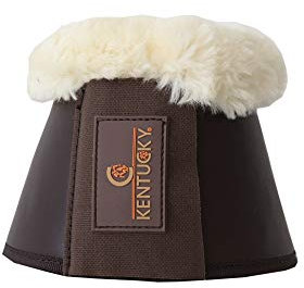 Kentucky - Sprungglocken Leder Lammfell braun XL