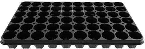 GREEN24 QP Topfplatte Multitopfplatte mit 60 Töpfen, Anzuchtplatte, Topfpalette Anzucht Töpfe, passend zum Gewächshaus Hydroponik 60