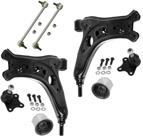 2x Querlenker 2x Traggelenk 2x Lagerung 2x Koppelstange Vorderachse für Seat Cordoba Ibiza IV für Skoda Fabia I II Roomster für VW Fox Polo