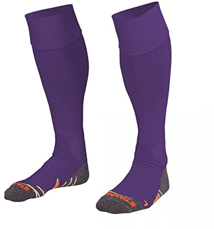 Stanno Sports Socken - Uni Sock II - Socken mit Atmungsaktivem Kapazität und Knöchelschutz - Sportsocken - Anatomische Socken mit linken/rechten Indikatoren - Lila - Größe 45/48