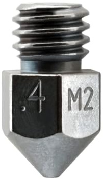 Micro Swiss MK8 beschichtete M2 gehärtete Hochgeschwindigkeitsstahldüse, 0,4 mm.