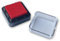 Stemplino® Stempelkissen klein Ink pad Mini Kissen mit Farbe für Kinder Hochzeit Album zum Stempeln für Embossing Scrapbooking Bullet Journal Gestalten Basteln DIY (rot)