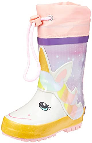 Playshoes Cordón Para Botas de Agua, Botas de lluvia Unisex niños, Multicolor Unicornio, 28 EU