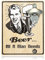 COM-FOUR® Abridor de botellas para la pared - Abridor de cerveza con soporte de corcho de corona magnética - Abridor de botellas para la pared con refrán y motivo (Diseño1-01 pieza)