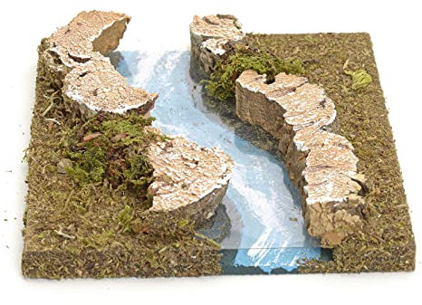 Holyart Fluss zusammensetzbar aus Kork: krummliniger Teil