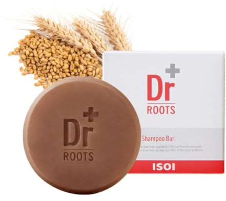 ISOI Dr. Roots Beer-Tin Solid Shampoo Bar, Nourishing & Strengthening Natural Hair Soap Bar Shampoo, with Beer Yeast & Biotin, Plastic-Free Clean Beauty, Korean Hair Care (3.52 oz, 100g)