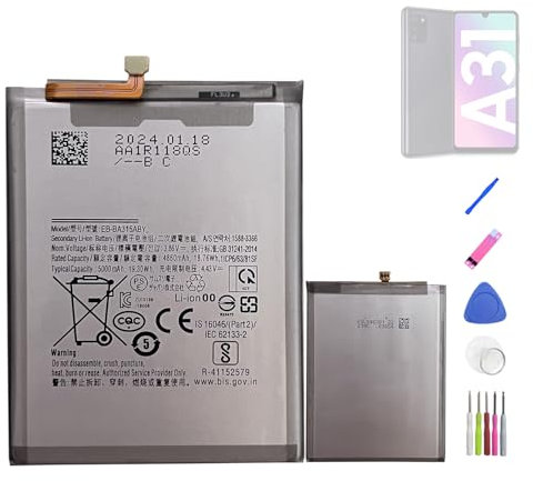 HIGHAKKU Ersatzakku EB-BA315ABY kompatibel mit Samsung Galaxy A31 SM-A315 & Samsung Galaxy A32 4G SM-A325 with Tools