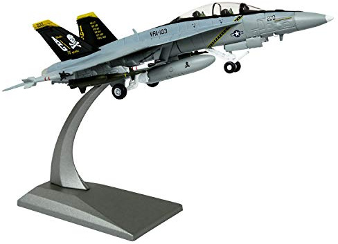 HANGOU Militärische Modellflugzeug 1:100 F/A-18 Hornet Flugzeug Modelle Druckgusslegierung Kampfflugzeugmodell zum Sammeln oder Verschenken