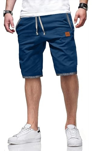ZOXOZ Decontracté Ete Short Homme Coton avec Poche