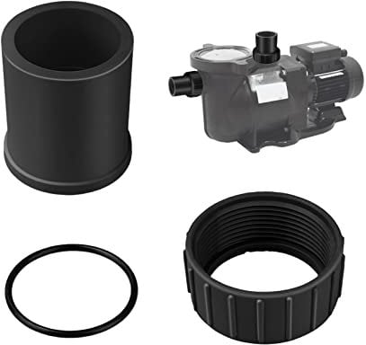 PVC-Muffen Set 2 Stk. 1-1/2 Innenschieber PVC-Rohrmuffe mit2 Adapter, 2 Muttern, 2 O-förmige​ für PVC-Rohre und PVC-Fittinge, pvc klebefitting pool rohrverbinder pvc kupplung für pumpen