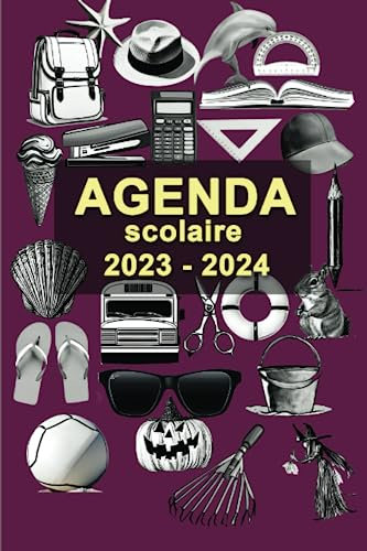 Agenda Scolaire 2023 2024: Un agenda pour tous, une page par journée. Du 1 août 2023 au 31 juillet 2024. Agenda scolaire primaire - collège - Lycée Broché