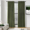 DONREN Verdunkelungsvorhänge Gardinen, Gardine Blickdicht für Villa-Schlafzimmer, 274,3 cm, dunkelgrün, wärmeisolierte Fensterpaneele für Terrasse, 132,1 cm breit x 274,3 cm lang, Olivgrün, 2 Stück