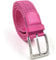 LisaModa Unisex Stretch Flechtgürtel in vielen Farben (Pink 061, 85-115)
