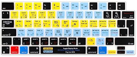 MMDW Shortcut Keyboard Cover Skin,Silicone Keyboard Cover,for MacBook Air 13.6 15.3 M2 A2681 A2941 2023,Pro 14 A2442 A2779 A2991 A2992 for MacBook Pro 16 A2485 A2780(Serato-Scratch-Live)