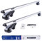 DGH SYSTEM Kompletter Aluminium-Dachträger Relingträger Easy Line Basic Plus 135 cm kompatibel mit Nissan Qashqai J10 SUV 2008-2013 mit offener Dachreling, abschließbar, Nutzlast 90 kg