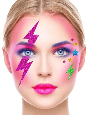 GUIRCA GLITTER FACE FULMINI