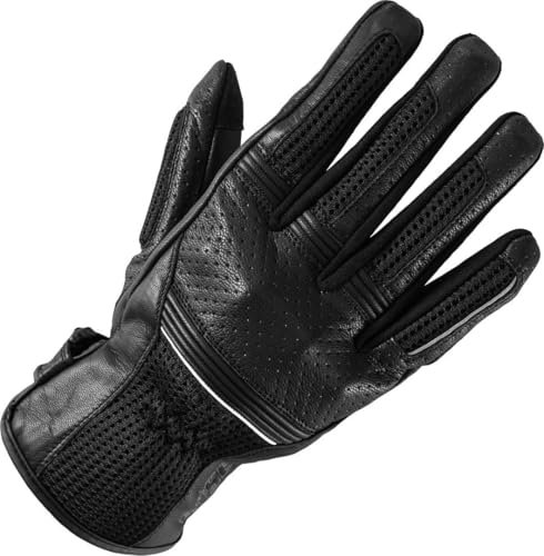 Büse Breeze perforierte Motorrad Handschuhe, schwarz, 13