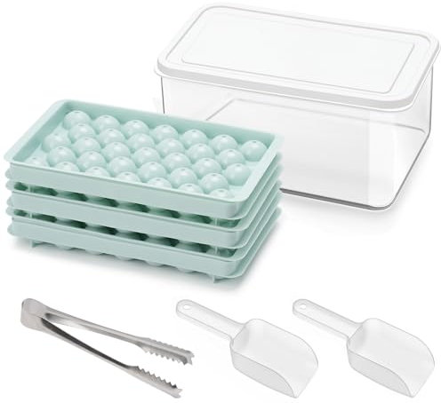 Oumuik Eiswürfelform Mit deckel Mini-Rund-Eiswürfelform3 Stück Lebensmittelechtes Material Einfach Herauszunehmen Geeignet für Bier Tee Kaffee eisgekühlte Getränke