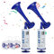 SUPAWAY Manuelles Signalhorn Handheld Air Horn Sehr Lautes Lufthorn Stadion Laut Horntrompete Party Horn fLufthornKrachmacher ür Sportveranstaltungen, Bootfahren, Geburtstage, Graduierung, Blau-2Pcs