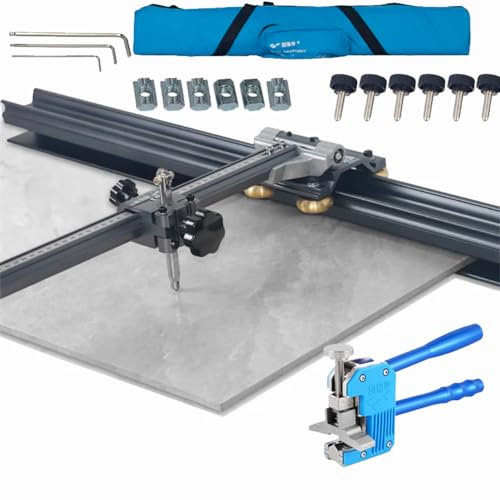 HYQNG Tagliapiastrelle Manuale da 71 Pollici, Tagliapiastrelle Professionale di Grande Formato, Tagliatrice per Lastre di Porcellana con Design A Doppio Binario, per Il Taglio di Piastrelle Ceremiche