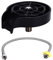 G1/2 Glass Rinser for Kitchen Sink, Stainless Steel Cup Washer for Sink Bottle Washer Cup Rinser for Sink Glass Cleaner for Sink for Home Kitchens Bars and Cafes (Cup washer with hose)