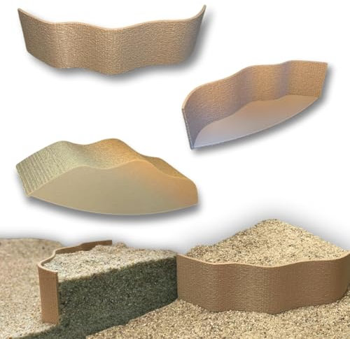 Generisch Aquarium Eck-Terrasse - Aquarium Bodengrund Abtrenner & Erhöhung Aquascaping Dekoration (Beige)