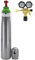 Botella de gas protector de 8 l – Mezcla de argón (82%) + juego de CO2 con reductor de presión argón para soldadura MIG/MAG 200 bar Bestschweissen.de