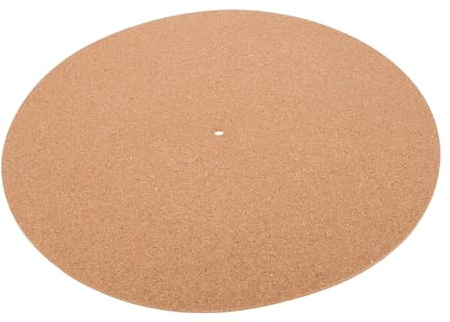 Kork Plattenspielermatte 12 Zoll für Vinyl Schallplatten Antirutsch | Schallplattenunterlage aus Kork, Schützt Platten und Mindert Vibrationen, Elegantes Zubehör für Drehteller
