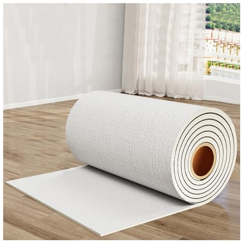 APMOE Carta Parati Isolante Termico Adesivo 3D Linen Texture 5mm XPE Schiuma Carta da Parati Anti Umidità Impermeabile Pannello Decorativo per muri a polvere/muri umidi