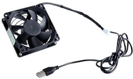 Systèmes de ventilateur de refroidissement alimentés par USB avec Thermostat réglable pour armoires et cinéma maison ventilateur de refroidissement USB de 80 mm