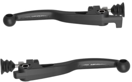 Polisport Off Road 91635 APT unzerbrechliches Kit mit Brems- und Kupplungshebeln, kompatibel mit Magura HSQY TEFE 17'-21', langlebiges Material, OEM-Form, einfache Montage, Farbe Schwarz