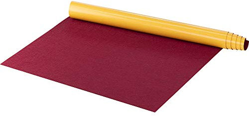 Gedotec Filztuch für Besteckhalter-Sortiment selbstklebend | Schubkasten-Filztuch 100 x 45 cm | Filz ist WEINROT | Schubladeneinlage Schubkasten zum Kleben | 1 Stück - Schubladen-Matte Filz
