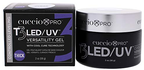 Cuccio T3 I0099267 LED-/UV-gesteuertes Nivelliergel, dickviskoses Gel, transparent, 56 g
