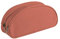 Clairefontaine 8343C Schlampermäppchen (Textil, 2 Reißverschlüsse, oval, 22 x 8 x 10cm, Lasche aus Metall) 1 Stück rosa
