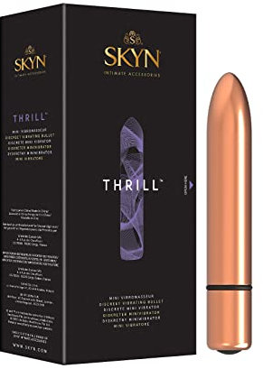 SKYN Thrill, mini-vibratore femminile piccolo e discreto con 3 modalità di vibrazione, 1 pezzo