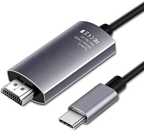 OcioDual Cable USB C 3.1 a HDTV 2.0 Macho Full HD 4K XHD 60Hz TV Compatible con Sam Galax S21 S20 S10 S9 S8 Huaw P40 P30 P20