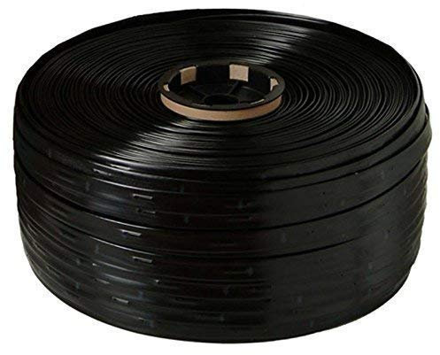 Suinga CINTA RIEGO POR GOTEO 16MM, 125 METROS. Goteros cada 30 CM. Tuberia plana con caudal 1,16 litros por hora, negro