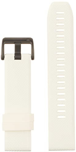 Garmin Quickfit-Armband 22mm, passend für Fenix-Serie, Epix (PRO) 47mm, Forerunner 935/945/ 955/965, Marq-Serie, Approach S60/ S70-47mm, D2 Delta, D2 Mach1, Descent G1, Quatix -Serie, Weiss/grau