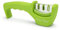 Lantana Smart Sharp Knife Sharpener - Professional 3 Stage Manual Sharpener for Sharpening Kitchen Knives - Ceramic Stone, Tungsten Carbide Plates, Diamond rods. Ergonomic Design (Green)