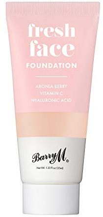 Barry M Cosmetics Fresh Face leichte flüssige Grundierung mit Hyaluronsäure und Vitamin C, Farbton 4