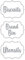 Landing Designs Brushed Rose Gold Biscuits Bread Bin Utensils Canister Stickers Self-Adhesive Waterproof Vinyl Kitchen Decal (80mm x 60mm)